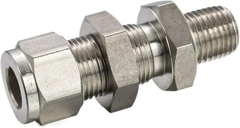 5Pcs/Lot BMC 1/8-3/4 Bulkhead Male Connector Threaded Stainless Steel Pipe Fitting 3000PSI High Pressure Fitting(BMC-06 3-4 Inch Pipe,1-8NPT) in Kuwait