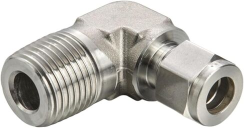 5Pcs/Lot Male Elbow Stainless Steel Tube 1/8 1/4 3/8 1/2 3/4 1 High Pressure Pipe Fitting SS316L Fitting(ME-14 14mm,1-4NPT) in Kuwait