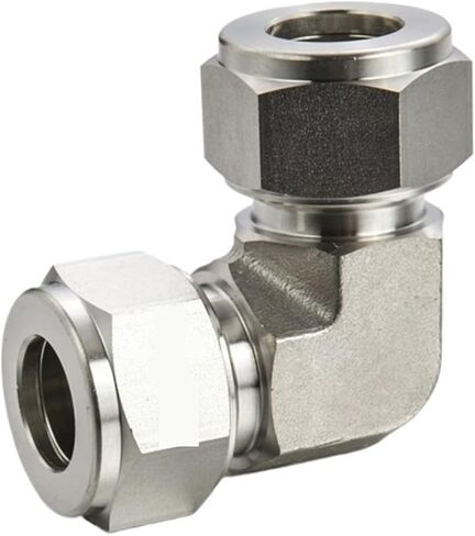 5Pcs/Lot UE Connector Union Elbow Stainless Steel SS316L 3000 Psi Plumbing Air Water oil Fitting for Food laboratory(UE-05-0 5-8Inch Pipe) in Kuwait