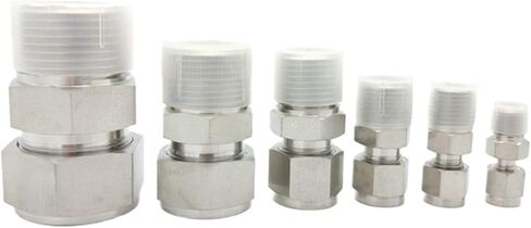 5Pcs/Lot NPT Thread Tube O.D. Metric mm Type Male Connector Stainless Steel SS316L MC 3000PSI Thread Pipe Fitting(MC-12 12mm,NPT 3-8) in Kuwait