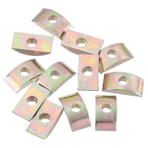 مجموعة غسالة قفل نصف القمر، تركيبات أجهزة حديدية M6، 12 قطعة، لمسة نهائية برونزية in Kuwait