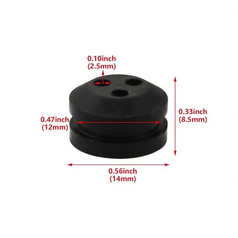 FJGarden 10 قطعة سلك حماية مزدوج الجوانب مزود طاقة كابل مطاطي حلقة حماية عازلة سوداء دفع في المصد مناسب للأثاث in Saudi Arabia