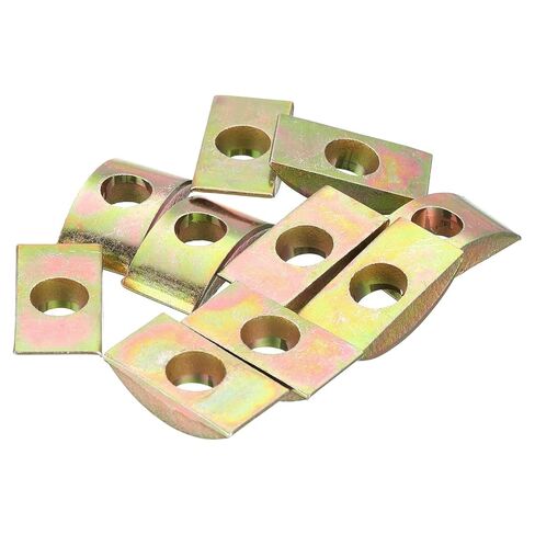 غسالات قفل نصف القمر M8، مكواة بلمسة نهائية برونزية، 27 مم × 14 مم، 12 عبوة in Kuwait