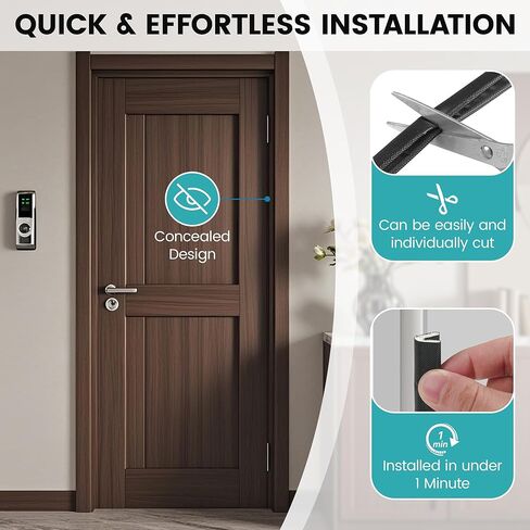 40FT V-Shaped Weatherstripping Door Seal Strip – Self-Adhesive Foam Tape for Doors & Windows, Draft Stopper, Soundproof Gap Filler, Light Blocker, Weatherproof Insulation (Black) in Saudi Arabia