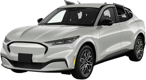 Window Window Film Front Front Windows Film Cars Sun Flocking Protection Privacy Anti Shatter Glass 2 Ply Computer Cut أي ظلال صبغة لفورد Mustang Mach E 2021-2025 in Saudi Arabia