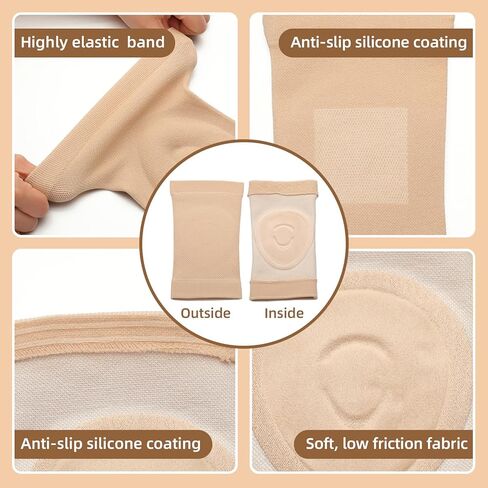 2 Pairs Figure Ice Skating Knee and Gel Elbow Pads Set, Dance Knee Elbow Pads Cushion and Support Cap for Youth Dancing Figure Skating Gymnastic Youth and Adult Women Men in Saudi Arabia