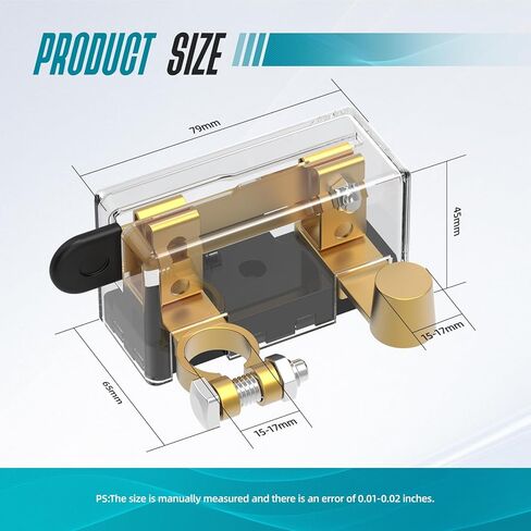 Top Post Battery Disconnect Switch 12/24V 250A Heavy Duty Battery Shut Off Quick Disconnect Cut Off Switch for Marine Boat RV Car Truck in Kuwait