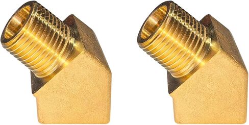 45 درجة شارع نحاس 3/8 "NPT أنثى × 3/8" NPT ذكر، 45 درجة شارع الكوع تركيب الأنابيب النحاسية، 3/8 بوصة NPT ذكر إلى أنثى نحاس 45 درجة بارستوك شارع الكوع 2pack in Kuwait