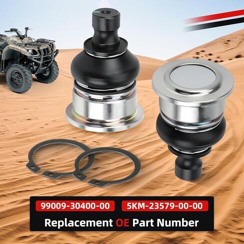 2PCs Lower Swing Arm Ball Joints For Yamaha Grizzly 660 4x4 YFM660F 2002-2008 5KM-23579-00-00 in Saudi Arabia