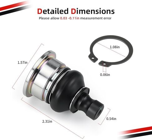 2PCs Lower Swing Arm Ball Joints For Yamaha Grizzly 660 4x4 YFM660F 2002-2008 5KM-23579-00-00 in Saudi Arabia