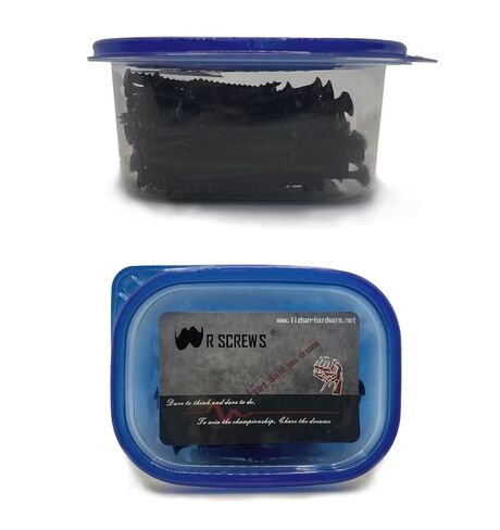 #6 × 1-1/4 بوصة مسامير الحوائط الجافة 280 قطعة مسامير خشبية خشنة 1 رطل رأس تروس مسطح مسامير ذاتية التنصت مطلية بالفوسفات الأسود غير القابل للصدأ سريع التنصت الذاتي LZ-003 in Kuwait