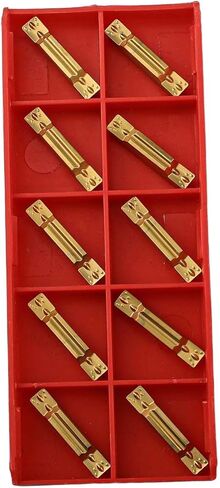 MGMN400-M كربيد إدراج 10 عبوات، أدوات قطع وحز دقيقة لحاملي CNC، شفرات صفراء قابلة للفهرسة لشبه التشطيب والتشطيب في صناعة الأعمال المعدنية in Kuwait