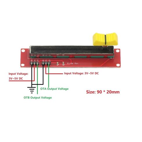 5PCS 10K Slide Potentiometer Switch Slide Block Module,10K Llinear Potentiometer for Arduino MCU ARM AVR Electronic Block in Saudi Arabia