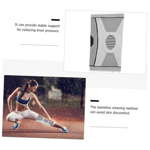 Outdoor Sports Compression Silicone Spring Breathable Knee Sleeve for Hiking Running Basketball Cycling Comfortable Knee Pad Ergonomic Support for Athletes in Saudi Arabia