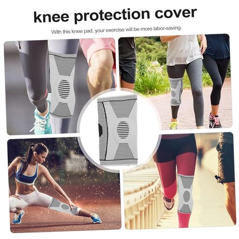 Outdoor Sports Compression Silicone Spring Breathable Knee Sleeve for Hiking Running Basketball Cycling Comfortable Knee Pad Ergonomic Support for Athletes in Saudi Arabia