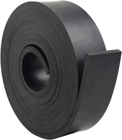 DEVNOL Neoprene Rubber Strip 5/16" Thick X 2" Wide X 12' Long Grade 65A for Gasket, Surface Protection, Sealing in Kuwait