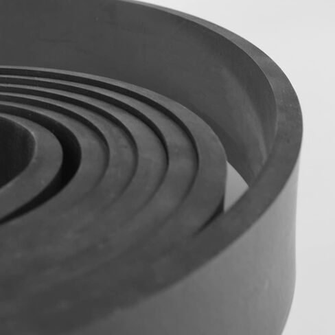 DEVNOL Neoprene Rubber Strip 5/16" Thick X 2" Wide X 12' Long Grade 65A for Gasket, Surface Protection, Sealing in Kuwait