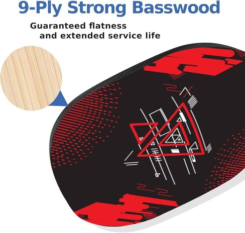 Pickleball Set with 4 Premium Wood Paddles, Cushion Comfort Grip, 4 Cooling Towels, 4 Pickleball Balls & Carry Bag, Pickle Ball Paddle for Men Women in Saudi Arabia