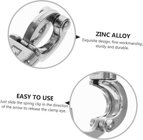 VALICLUD Quick Release Hook Snap Secure Lock Equestrian Metal Clip for Horse Tack Zinc Alloy Design Easy to Use Spring Clip for Leash and Cycling in Saudi Arabia