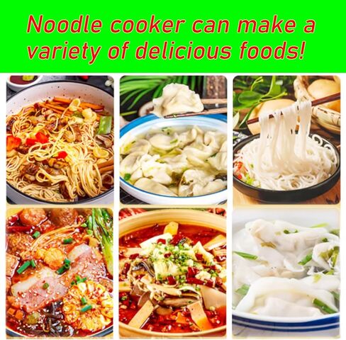 INTBUYING 4 Baskets Commercial Pasta Cooker Electric 220V 4000W Noodle Pasta Boiling Machine 0-110℃ Adjustable Temp for Pasta Dumplings Noodles Malatang in Saudi Arabia