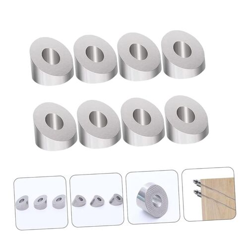 8Pcs Stainless Steel Angle Beveled Washers for Deck Post Base Stair Railing Accessories Easy Install for DIY Cable Railing Projects for Indoor Outdoor Use in Saudi Arabia