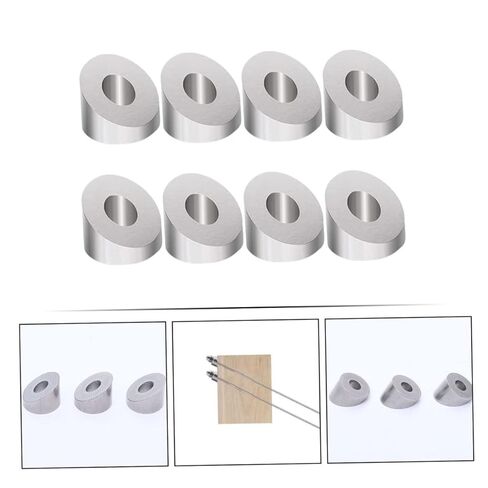 8Pcs Stainless Steel Angle Beveled Washers for Deck Post Base Stair Railing Accessories Easy Install for DIY Cable Railing Projects for Indoor Outdoor Use in Saudi Arabia