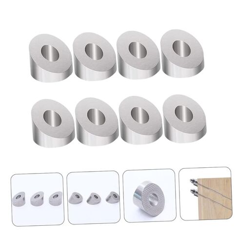 POPETPOP 8Pcs Degrees Beveled Washer for Stainless Steel Deck Cable Railing Durable Angled Washers for Smooth Finish Sloped Railings and Cable Hardware Applications in Saudi Arabia