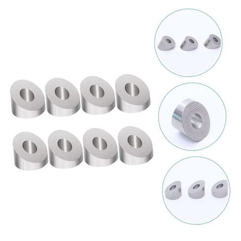 8 قطع من Lurrose غسالات مشطوفة من الفولاذ المقاوم للصدأ لغسالات زاوية درابزين الدرج لنظام درابزين الكابلات المقاومة للطقس والموصلات in Kuwait