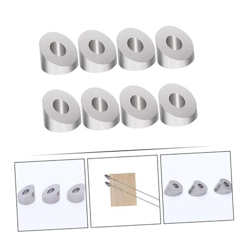 TEHAUX 8Pcs Beveled Washer Kit for Deck Railing System Angle Stainless Steel Washers for Cable Railing Projects Durable Outdoor Accessories for Posts in Saudi Arabia