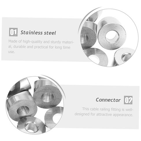 10pcs Stainless Steel Curved Washers for Wire Splice Kit Steel Cable Pergola Hardware in Saudi Arabia