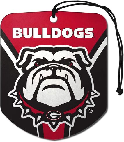 FANMATS University of Georgia Air Freshener 2-pk 2.75" x 3.5" -"New Bulldog Logo & Wordmark2 in Saudi Arabia