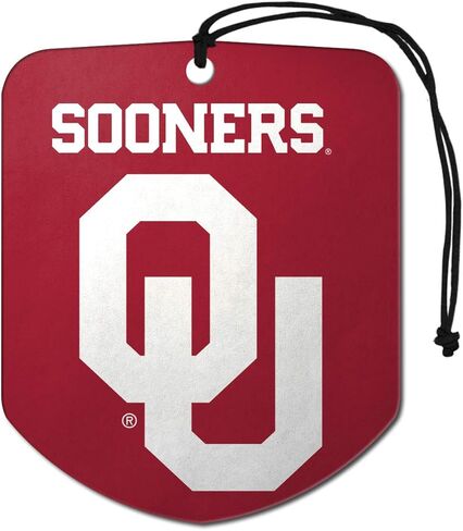 FANMATS University of Oklahoma Air Freshener 2-pk 2.75" x 3.5" -"OU Logo & Wordmark2 in Saudi Arabia