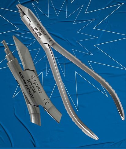 1Pc Young Wire Bending Pliers Loop Forming with Grooved Tip Jaws German Stainlesss Steel in Saudi Arabia