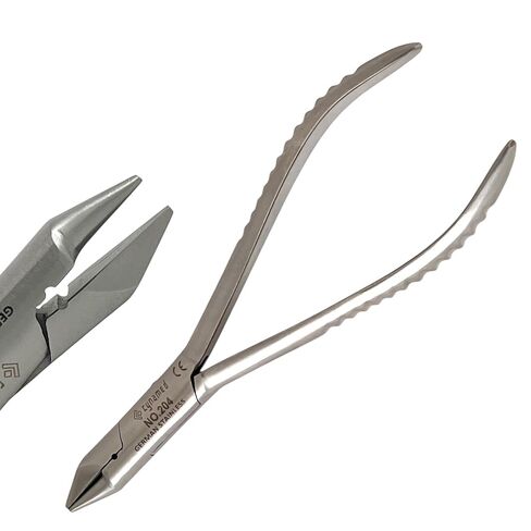 5.5in Dental Pliers for Adjusting, Bending, Loop Forming, and Clasp Making Ortho Wire - Dental Brace Wire Pliers | German Stainless Steel (No. 203-5.5" Bird Beak Pliers) in Saudi Arabia
