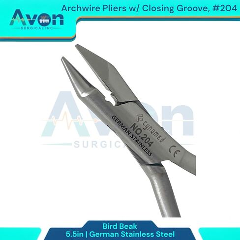 5.5in Dental Pliers for Adjusting, Bending, Loop Forming, and Clasp Making Ortho Wire - Dental Brace Wire Pliers | German Stainless Steel (No. 203-5.5" Bird Beak Pliers) in Saudi Arabia