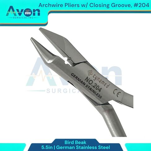 5.5in Dental Pliers for Adjusting, Bending, Loop Forming, and Clasp Making Ortho Wire - Dental Brace Wire Pliers | German Stainless Steel (No. 203-5.5" Bird Beak Pliers) in Saudi Arabia