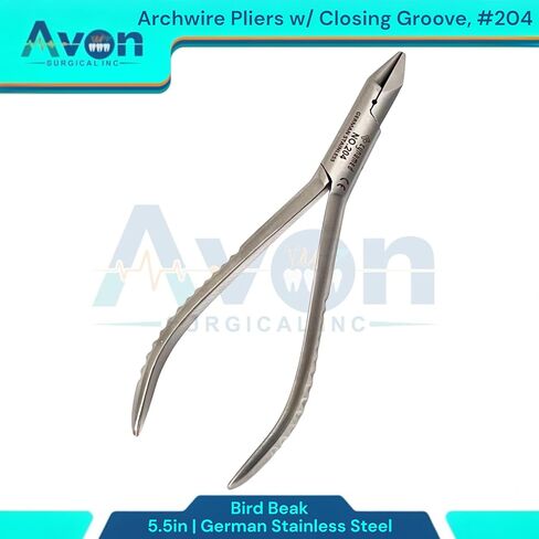 5.5in Dental Pliers for Adjusting, Bending, Loop Forming, and Clasp Making Ortho Wire - Dental Brace Wire Pliers | German Stainless Steel (No. 203-5.5" Bird Beak Pliers) in Saudi Arabia