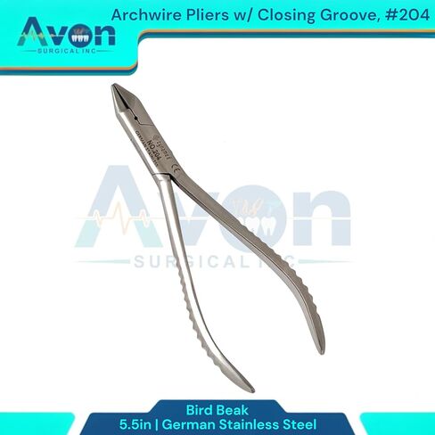 5.5in Dental Pliers for Adjusting, Bending, Loop Forming, and Clasp Making Ortho Wire - Dental Brace Wire Pliers | German Stainless Steel (No. 203-5.5" Bird Beak Pliers) in Saudi Arabia