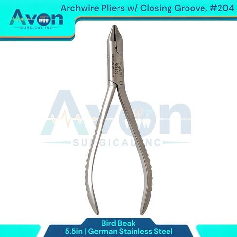 5.5in Dental Pliers for Adjusting, Bending, Loop Forming, and Clasp Making Ortho Wire - Dental Brace Wire Pliers | German Stainless Steel (No. 203-5.5" Bird Beak Pliers) in Saudi Arabia