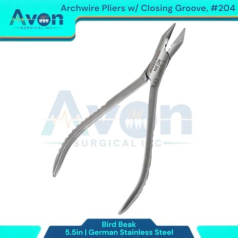 5.5in Dental Pliers for Adjusting, Bending, Loop Forming, and Clasp Making Ortho Wire - Dental Brace Wire Pliers | German Stainless Steel (No. 203-5.5" Bird Beak Pliers) in Saudi Arabia