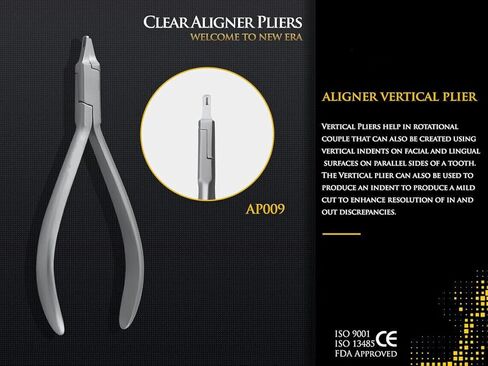 5 قطع من كماشة محاذاة شفافة لمعالجة إنفزلاين - كماشة تشكيل حراري للأسنان - لقص الأقواس غير المرئية وكماشة تشكيل المسافة البادئة - الفولاذ المقاوم للصدأ الفرنسي in Kuwait