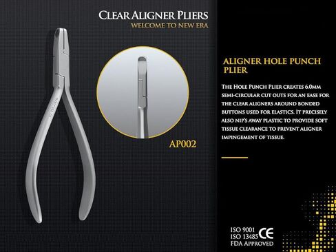 5 قطع من كماشة محاذاة شفافة لمعالجة إنفزلاين - كماشة تشكيل حراري للأسنان - لقص الأقواس غير المرئية وكماشة تشكيل المسافة البادئة - الفولاذ المقاوم للصدأ الفرنسي in Kuwait