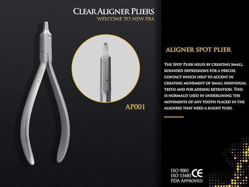 5 قطع من كماشة محاذاة شفافة لمعالجة إنفزلاين - كماشة تشكيل حراري للأسنان - لقص الأقواس غير المرئية وكماشة تشكيل المسافة البادئة - الفولاذ المقاوم للصدأ الفرنسي in Kuwait