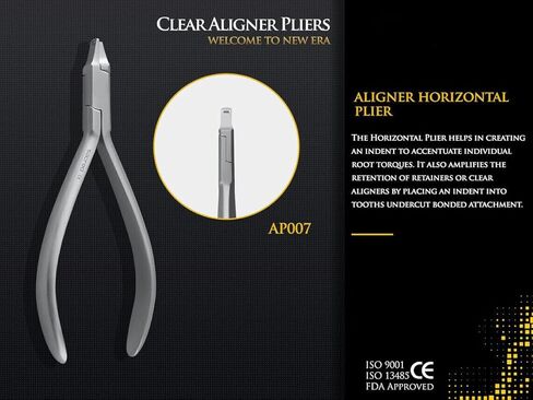 5 قطع من كماشة محاذاة شفافة لمعالجة إنفزلاين - كماشة تشكيل حراري للأسنان - لقص الأقواس غير المرئية وكماشة تشكيل المسافة البادئة - الفولاذ المقاوم للصدأ الفرنسي in Kuwait