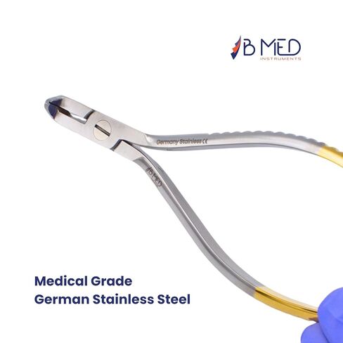 B MED INSTRUMENTS Distal End Cutter TC 5.5" - Tungsten Carbide Orthodontic Wire Cutter - Precision Hard Wire Cutting Pliers for Braces & Archwires - Premium Stainless Steel, Autoclavable in Kuwait
