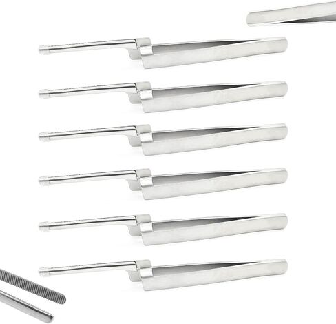 6 Pcs Dental Articulating Paper Holder - Pliers Straight Holding Stainless Steel Tweezers Hold Firmly The Articulating Paper Forceps Dental Suitable for Dentist Students Household… in Saudi Arabia