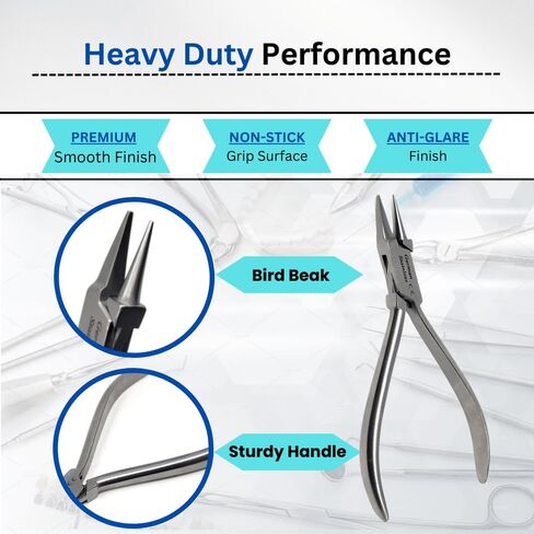 Dental Bird Beak Pliers Orthodontic Angle Wire Bending Instrument Made of Stainless Steel Gripping Pliers Dental Labs in Saudi Arabia