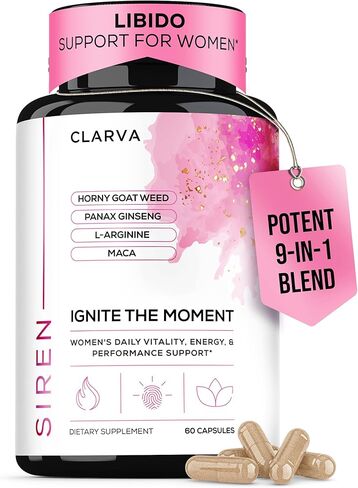 Libido Support for Women - Fast Acting with Hornygoatweed Women & Maca to Boost Mood, Passion & Intimacy - Female Hormone Balance & Womens Libido Support for Confidence & Desire - 60 Capsules in Saudi Arabia