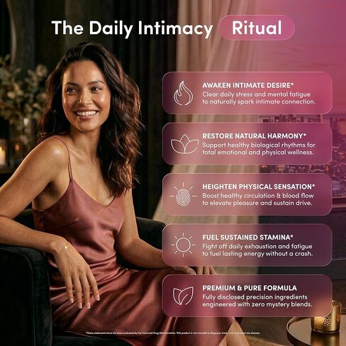 Libido Support for Women - Fast Acting with Hornygoatweed Women & Maca to Boost Mood, Passion & Intimacy - Female Hormone Balance & Womens Libido Support for Confidence & Desire - 60 Capsules in Saudi Arabia