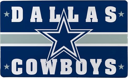 NFL Dallas Cowboys Indoor Entrance Mat, 30"x18" Anti-Fatigue Kitchen Mats and Rugs, Non Slip Backing, PVC Waterproof Ergonomic Comfort Mat for Entryway, Kitchen, Man Cave, Office, Sink, Laundry in Saudi Arabia